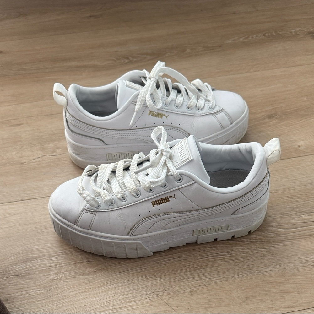 Puma Women's White Platform Sneakers